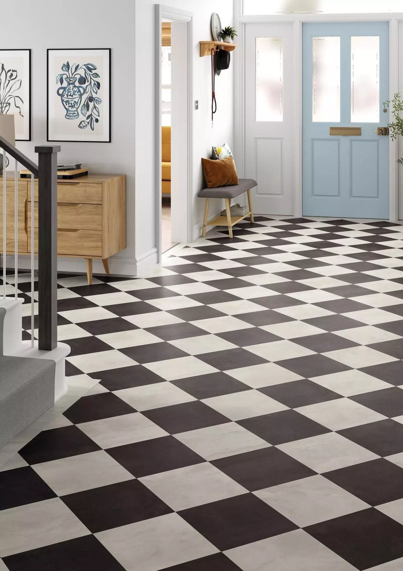 Amtico Spacia White Marble Black Marble