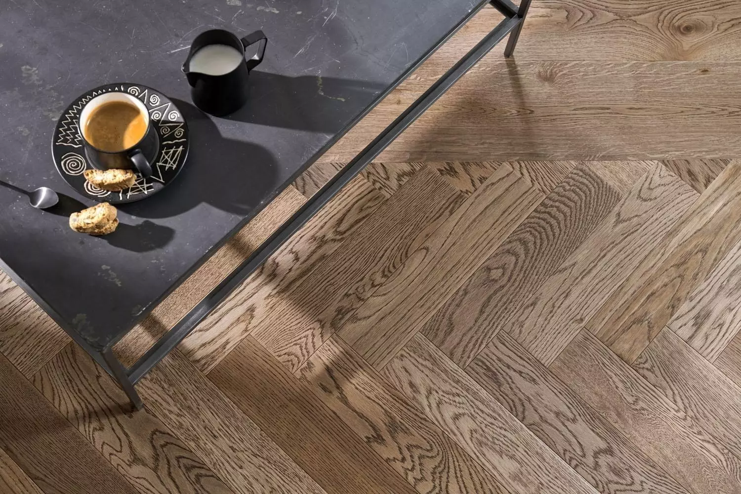 WP Goodrich biscotti oak harlech biscotti oak herringbone